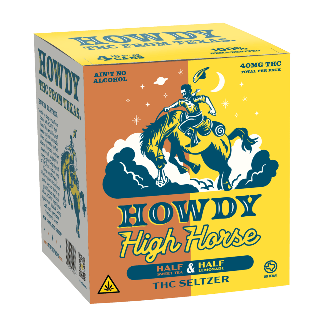 [Hw-B10Hm-24-F] Howdy-High Horse Half & Half-10mg/16oz-STD-Case