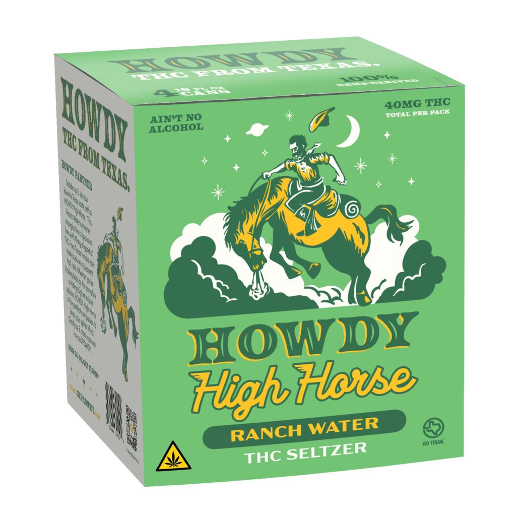 [Hw-B10Hr-24-F] Howdy-High Horse Ranch Water-10mg/16oz-STD-Case