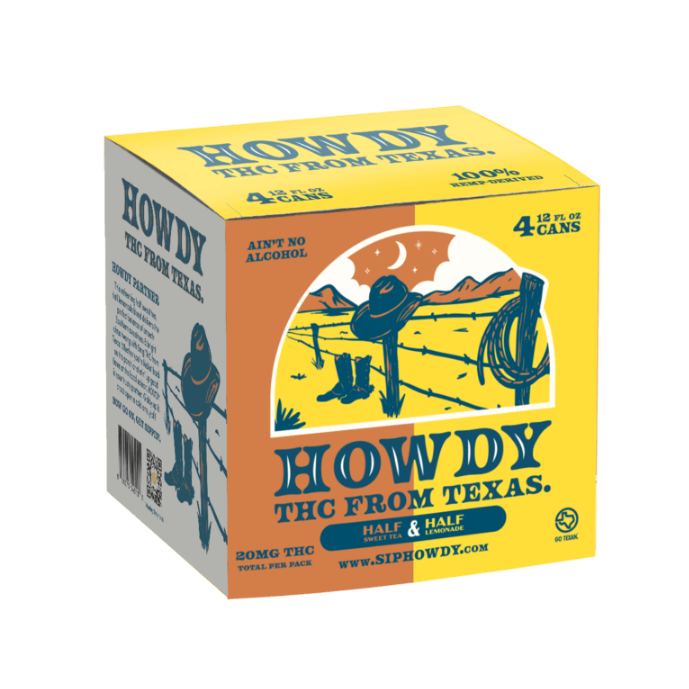 [Hw-B05St-24-F] Howdy-Sweet Tea-5mg/12oz-STD-Case