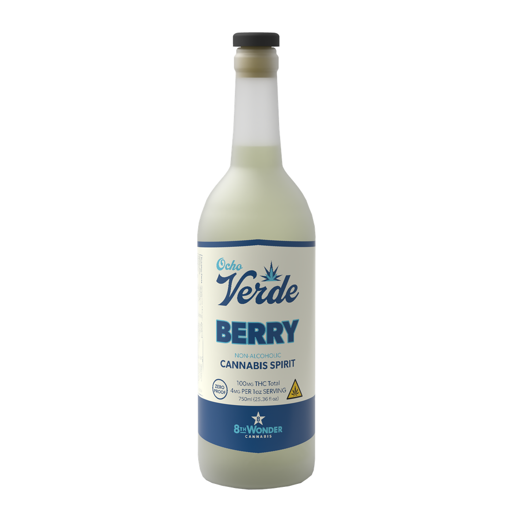 [OV-S06Be-6x750-F] Ocho Verde Berry 100mg Spirit Case, 6x750mL