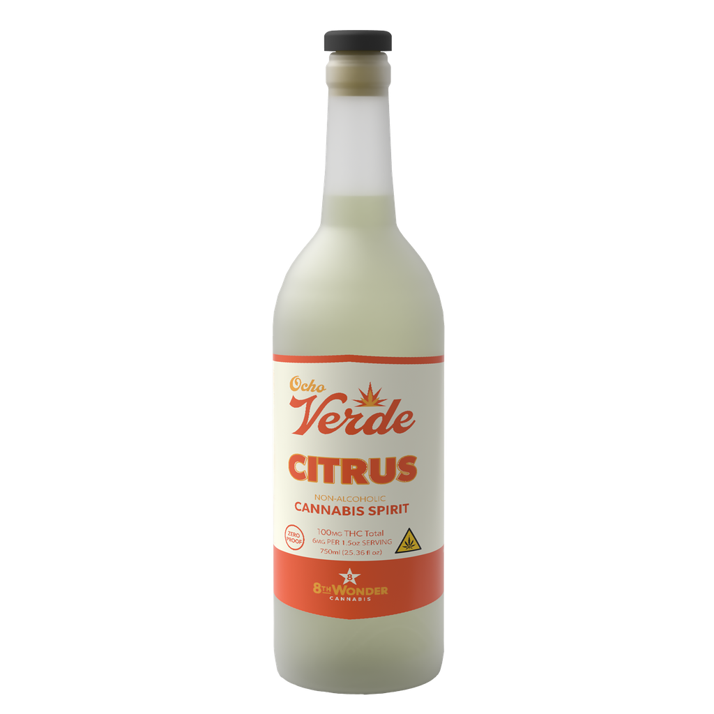[OV-S06Ci-6x750-F] Ocho Verde Citrus 100mg Spirit Case, 6x750mL