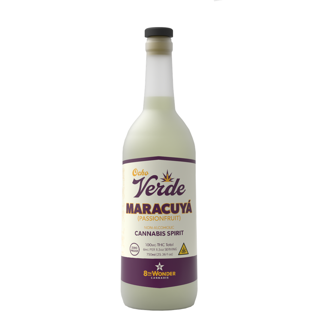 [OV-S06Ma-6x750-F] Ocho Verde Maracuya (Passion Fruit) 100mg Spirit Case, 6x750mL