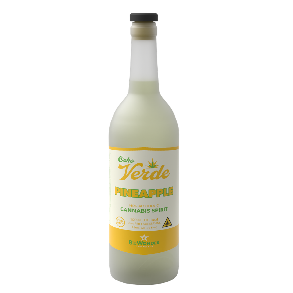 [OV-S06Pa-6x750-F] Ocho Verde Pineapple 100mg Spirit Case, 6x750mL