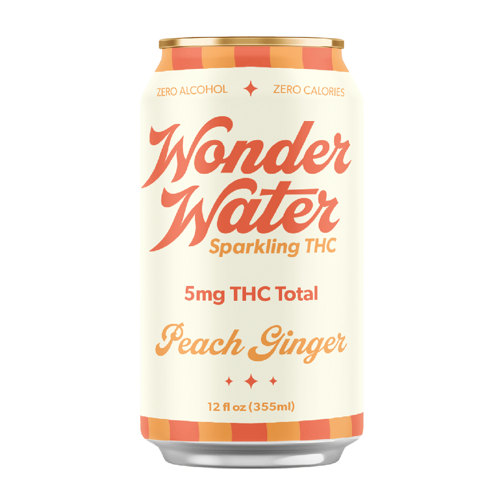 [WW-B05Pg-24-F] Wonder Water-Peach Ginger-5mg/12oz-STD-Case